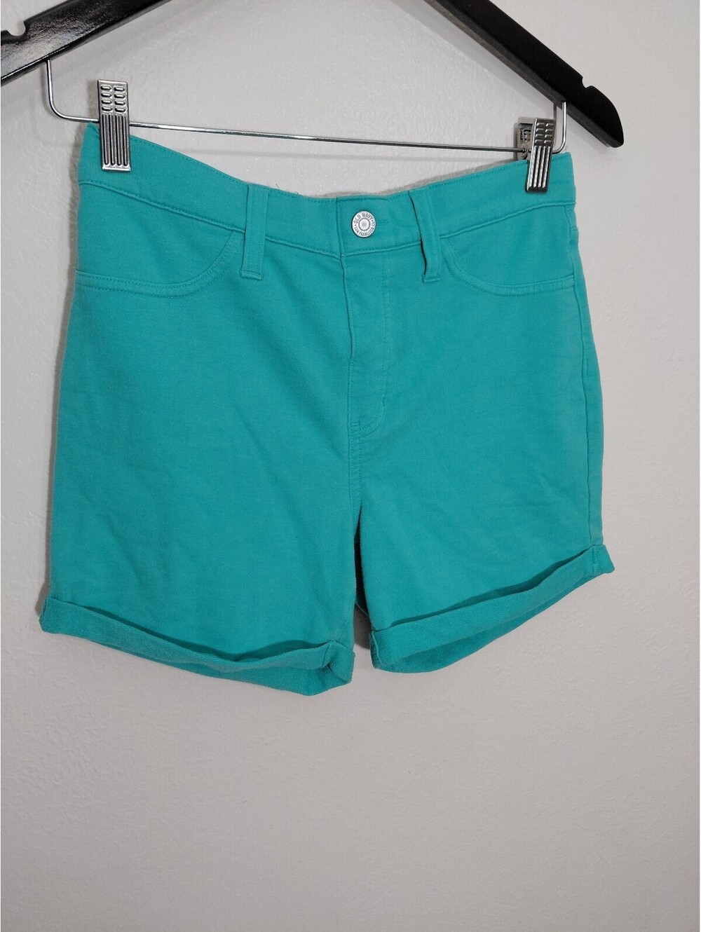 Old Navy Women's Turquoise Cotton Blend Shorts Size XL